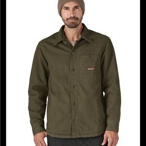 Patagonia Men's Fleece-Lined Forest Green Shirt Jacket / XL